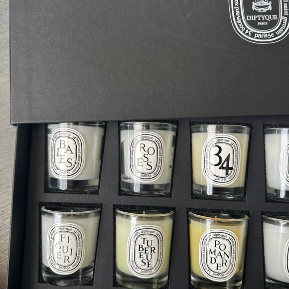 NEW Diptyque Scented Candles Gift Set 12x35g Frangrance Mini Candles - Picture 4 of 7